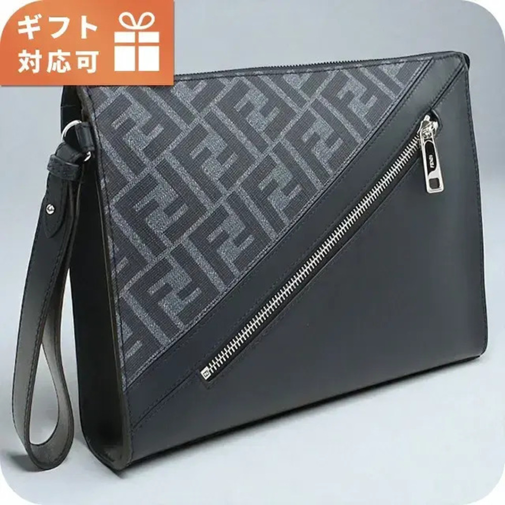 Fendi Leather Business Cool Shoulder Bag Blue